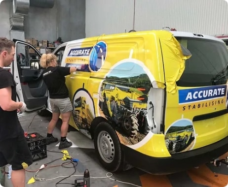 Accurate Stablisation Car Wrapping Services Newcastle - Big Colour