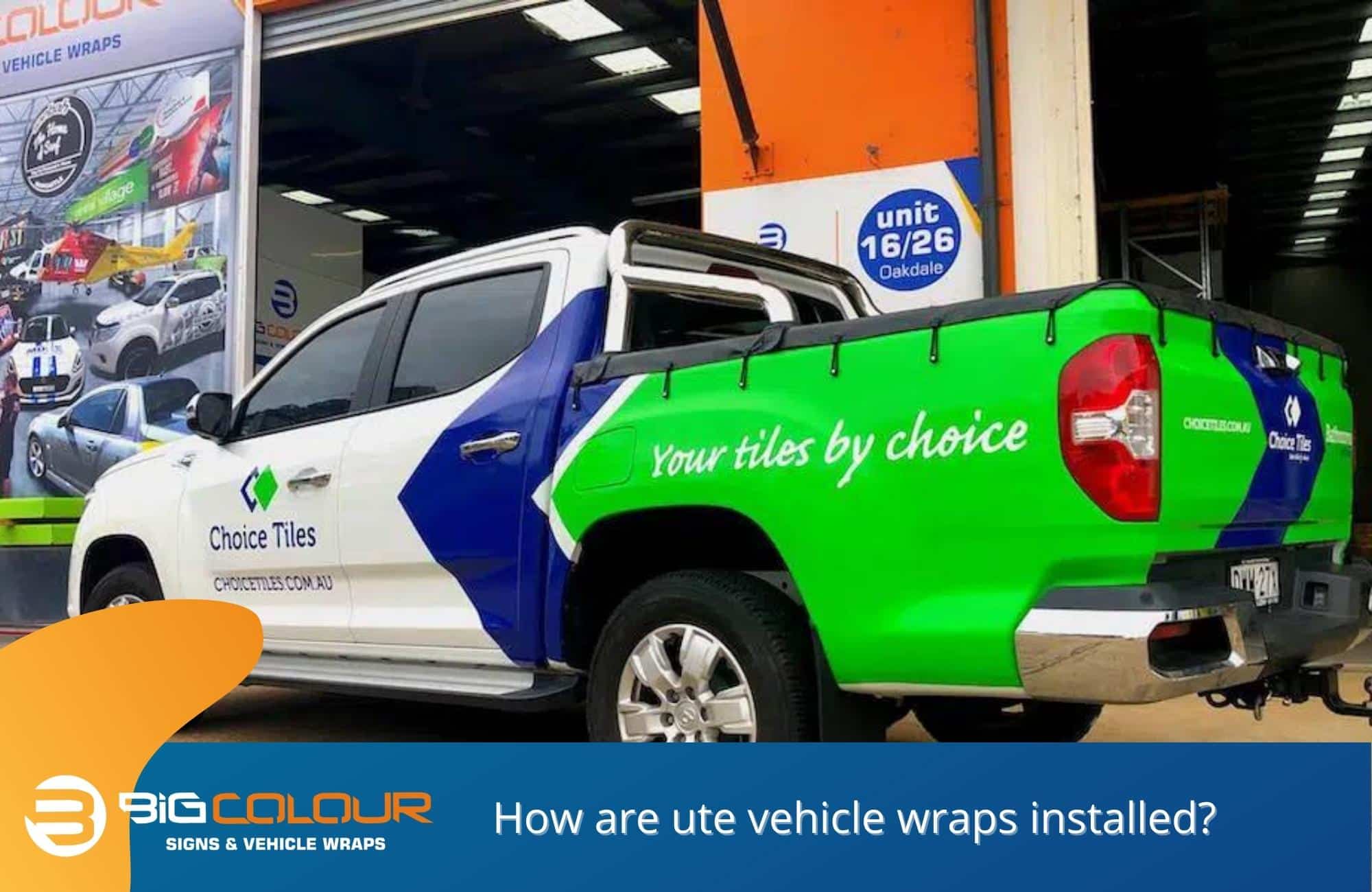 How are ute vehicle wraps installed
